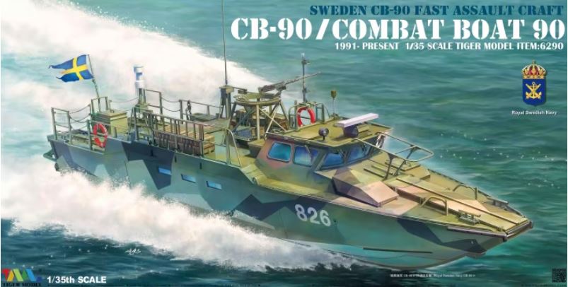 6290  флот  Sweden CB90 Fast Assault Craft 1991-present  (1:35)