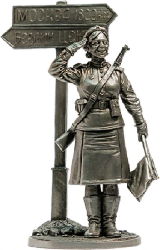 WW2-20  миниатюра  Военная регулировщица, ефрейтор Красной Армии. 1945. СССР