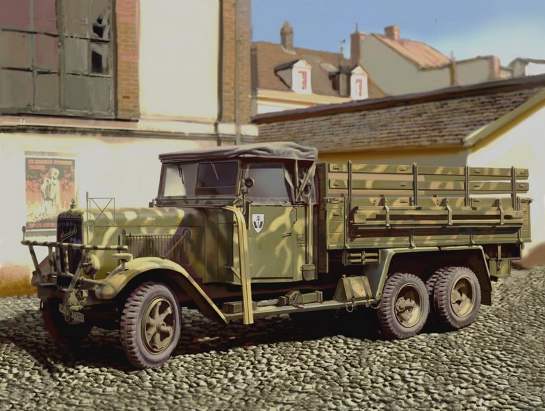 35466  техника и вооружение  Германский грузовик Henschel Hs33 D1 (1:35)