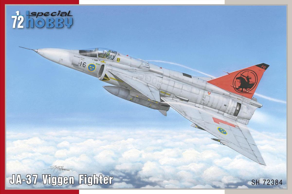 SH72384  авиация  SAAB AJ-37 Viggen fighter  (1:72)