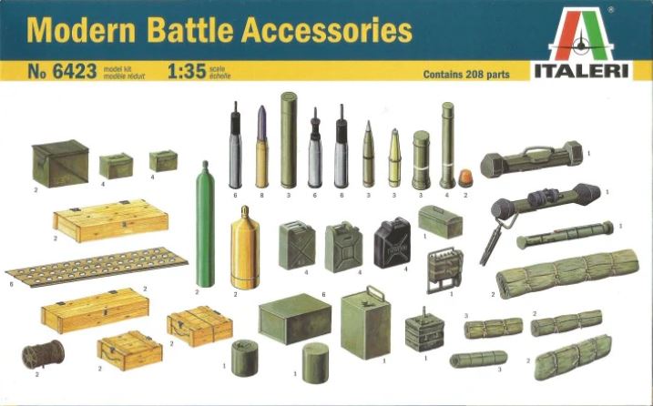 6423  наборы для диорам  Modern Battle Accessories  (1:35)