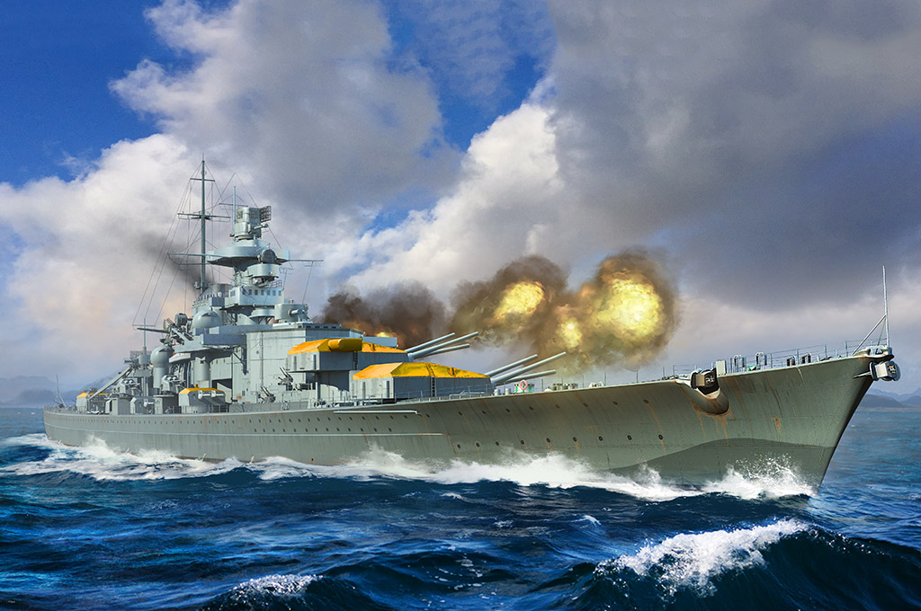 06736  флот  German Gneisenau Battleship  (1:700)