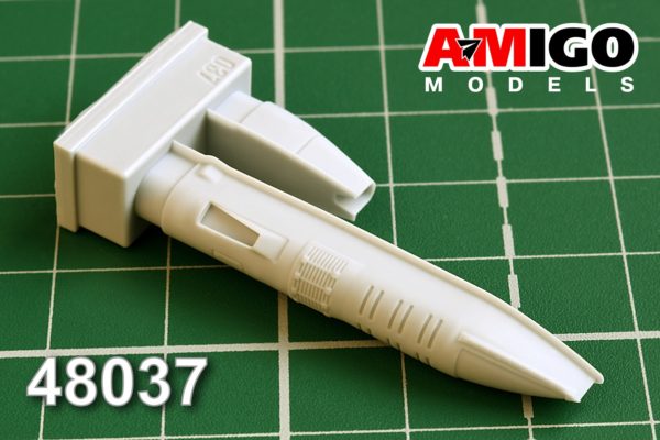 AMG 48037  дополнения из смолы  Фюзеляжный обтекатель авиационной пушки ГШ-6-23 для М&Г-31  (1:48)