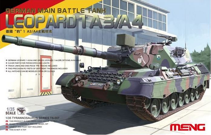 TS-007  техника и вооружение  German Main Battle Tank Leopard 1 A3/A4  (1:35)