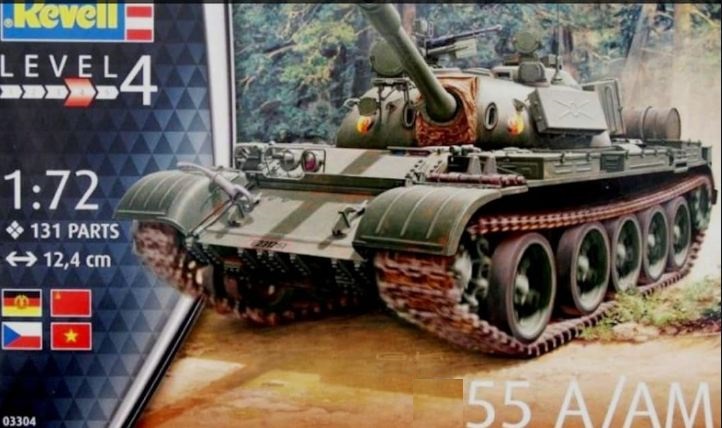 03304  техника и вооружение  Танк-55A/AM  (1:72)