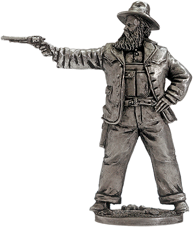 WW-27  миниатюра  Тучный ковбой с револьвером
