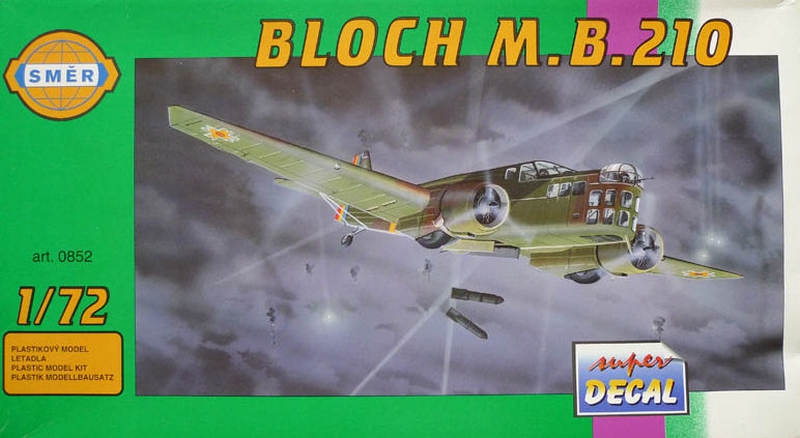 0852  авиация  Bloch M.B.210  (1:72)