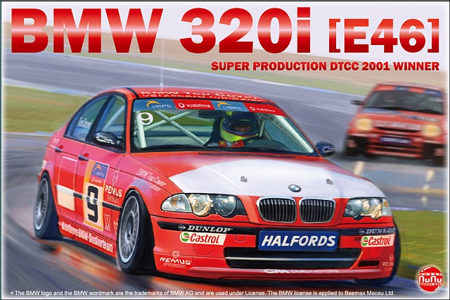 PN24007  автомобили и мотоциклы  BMW 320i (E46) Super Production DTCC 2001 Winner  (1:24)