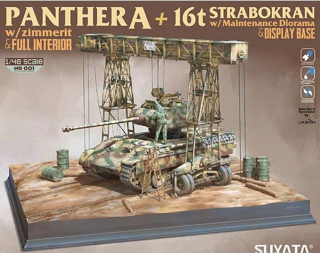 NO001  техника и вооружение  Panther A + 16T Strabokran  (1:48)
