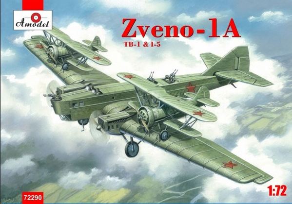 72290  авиация  Zveno-1A TB-1 & I-5  (1:72)