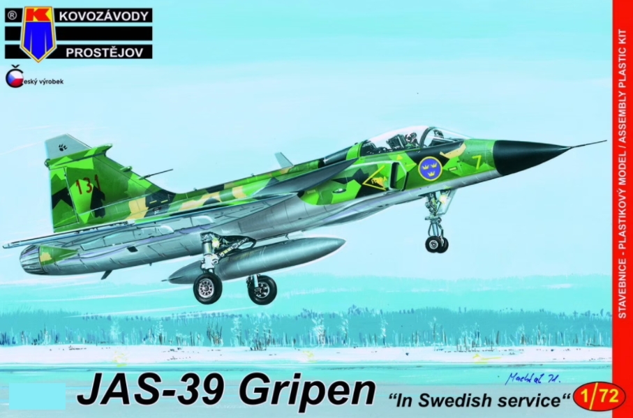 KPM0162  авиация  Saab JAS-39A Gripen "In Swedish Service"  (1:72)