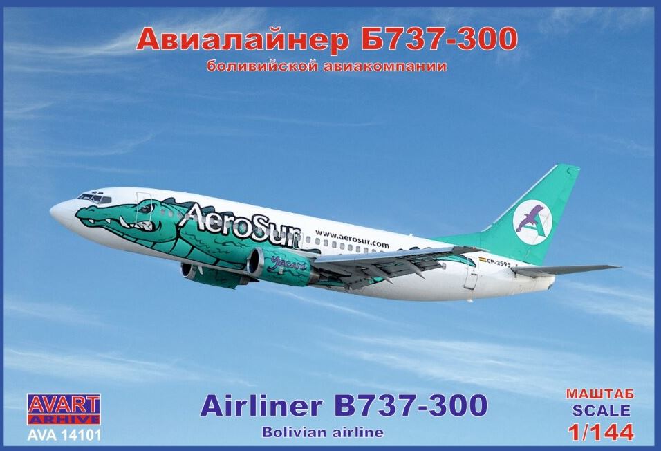 AVA14101  авиация  авиалайнер 737-300 AeroSur  (1:144)