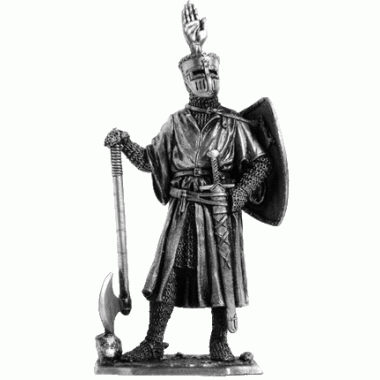 195 M  миниатюра  Средневековый рыцарь, 13в