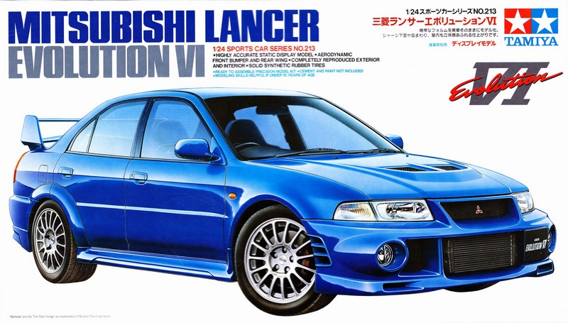 24213  автомобили и мотоциклы  MITSUBISHI LANCER EVOLUTION VI, 1999г. (1:24)
