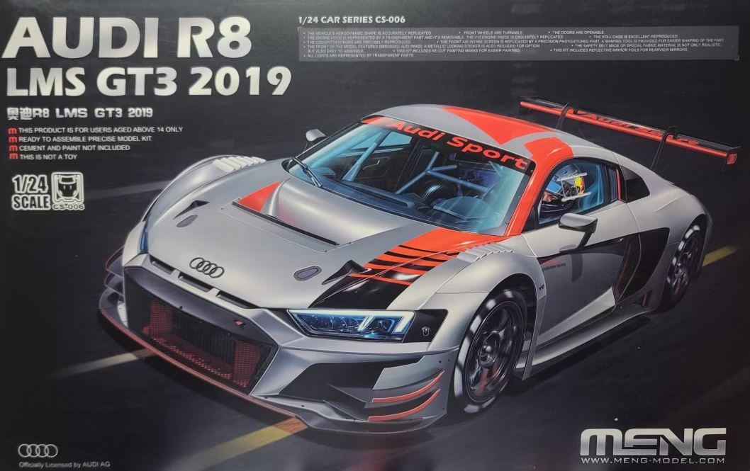 CS-006  автомобили и мотоциклы  AUDI R8 LMS GT3 2019|奥迪R8 LMS GT3 2019  (1:24)