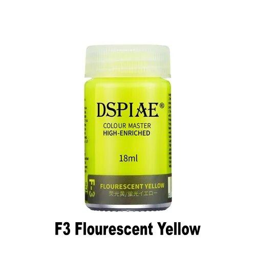 F-3  краска  18мл Flourescent Yellow