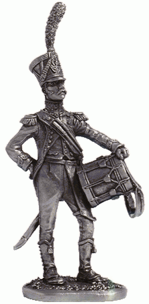 051 N  миниатюра  Барабаньщик карабинеров легкой пехоты, Франция 1809-14