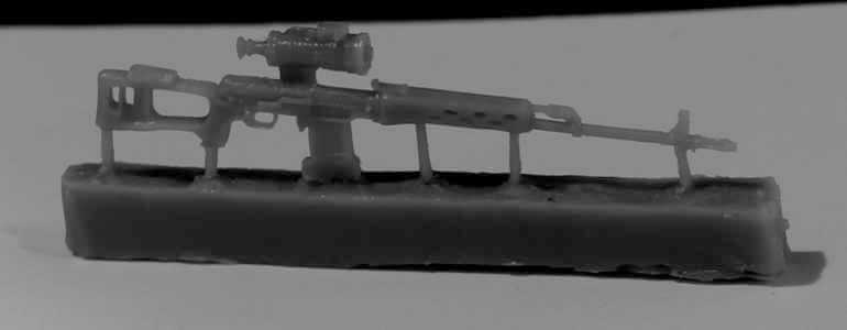 ZA35260  дополнения из смолы  Снайперская винтовка СВДН, 6 шт.  (1:35)