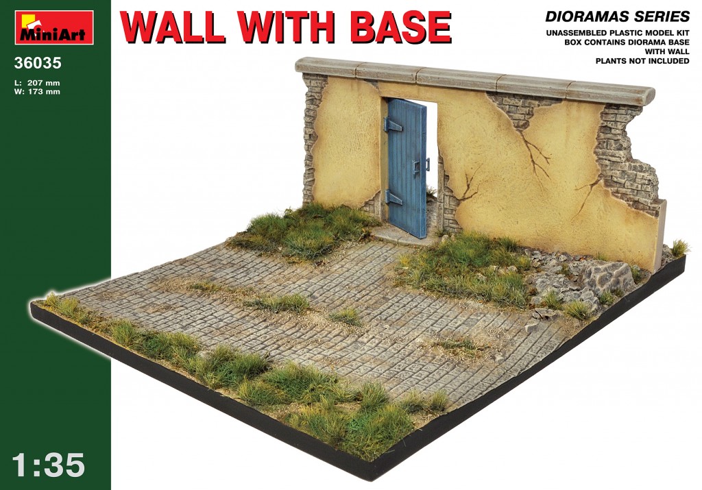 36035  наборы для диорам  WALL WITH BASE  (1:35)