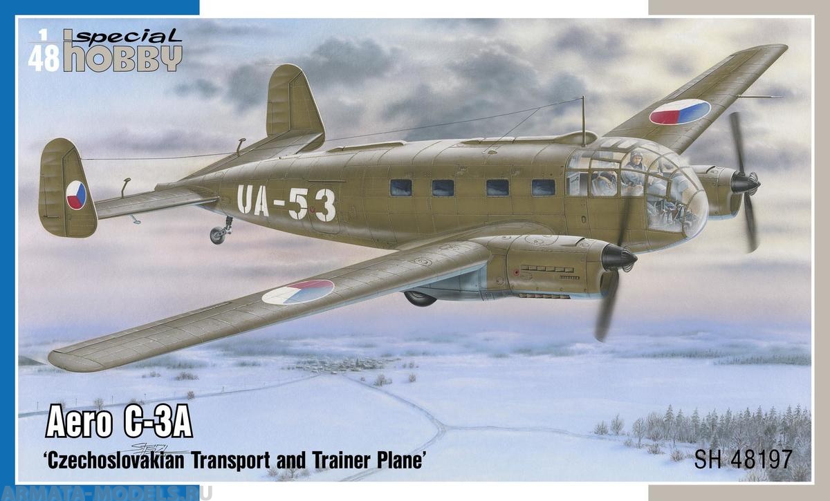 SH48197  авиация  Aero C-3A 'Czechoslovakian Transport and Trainer Plane'  (1:48)