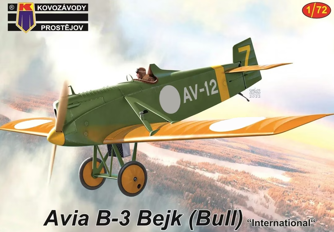 KPM0343  авиация  Avia B-3 Bejk (Bull) "International"  (1:72)
