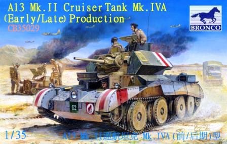 CB35029  техника и вооружение  A13 Mk.II Cruiser Tank Mk.IVA (Early/Late) Production (1:35)