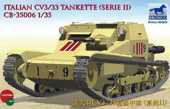 CB35006  техника и вооружение  Italian CV3/33 Tankette (Serie II)  (1:35)