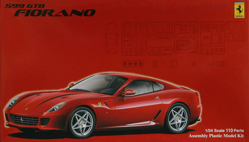 12366  автомобили и мотоциклы  599 GTB Fiorano w/Etching parts  (1:24)