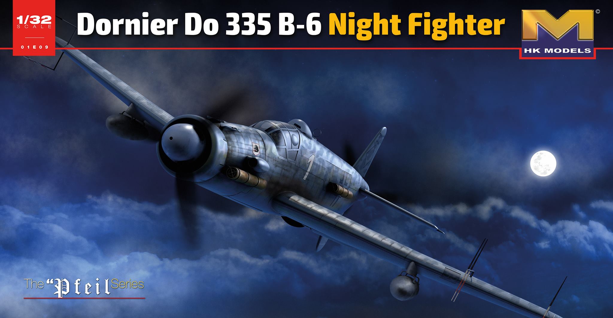 01E021  авиация  Dornier Do 335 B-6 Night Fighter  (1:32)