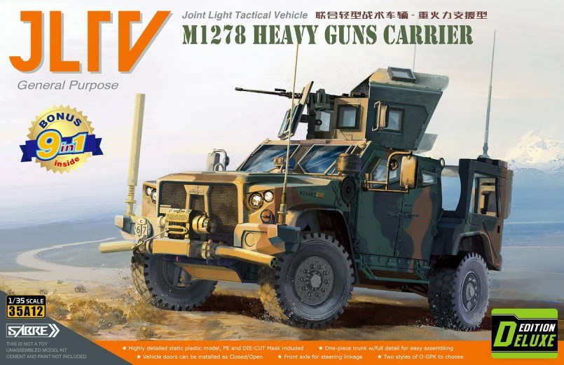 35A12-D  техника  и вооружение  JLTV M1278 Heavy Guns Carrier - Deluxe Edition  (1:35)