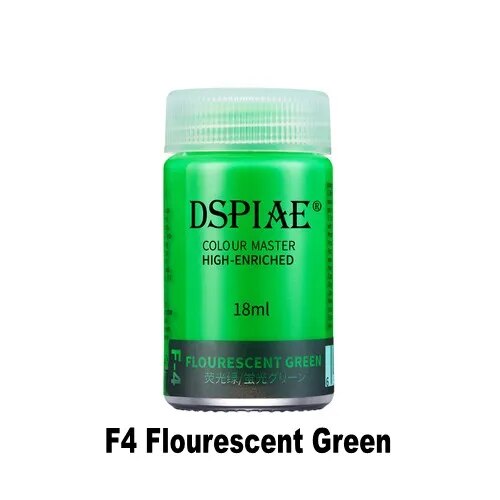 F-4  краска  18мл Flourescent Green