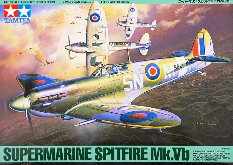 61033  авиация  Supermarine Spitfire Mk.Vb  (1:48)
