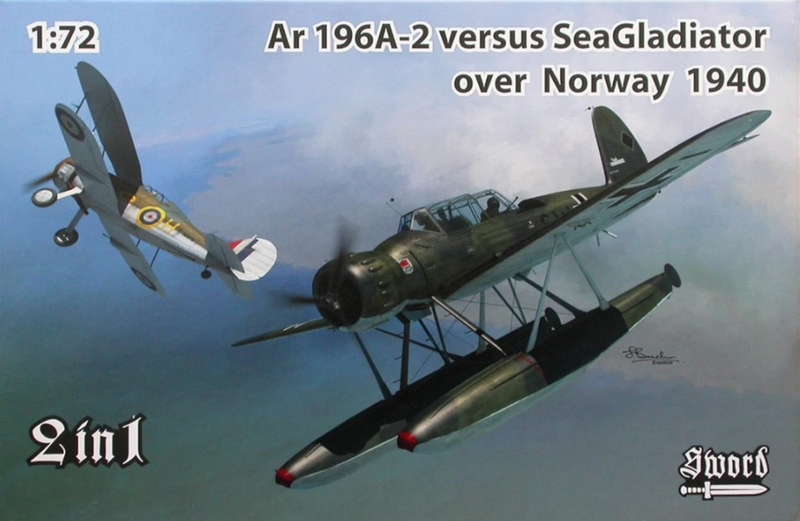 72120  авиация  Arado Ar-196A-2 vs Sea Gladiator (Norway 1940)  (1:72)