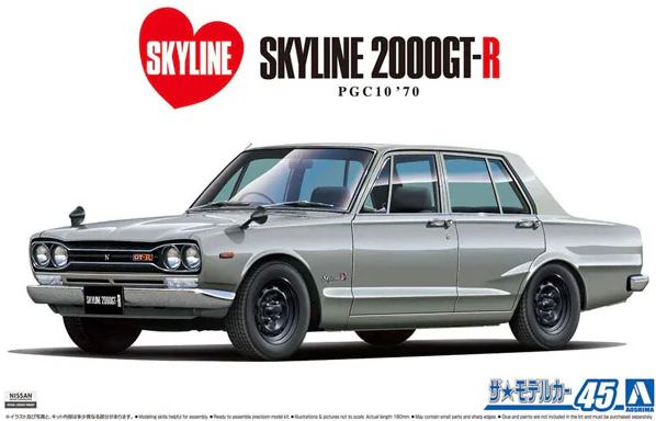 05835  автомобили и мотоциклы  Nissan Skyline 2000GT-R 4-Door PGC10 '70  (1:24)