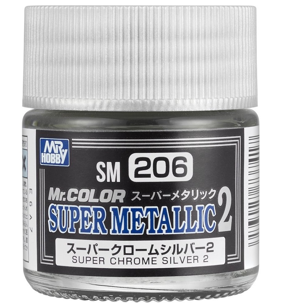 SM206  краска 10мл Super Chrome Silver 2