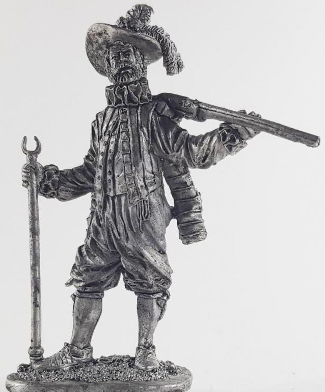 013 M  миниатюра  Английский мушкетер, ветеран.
