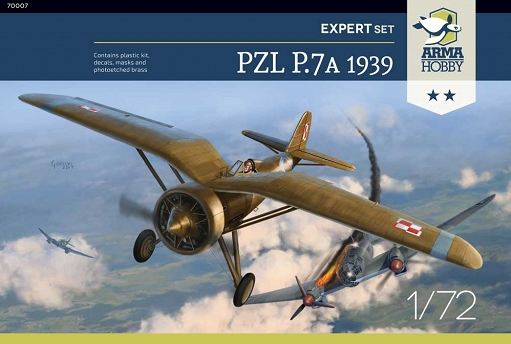 70007  авиация  PZL P.7a 1939  (1:72)