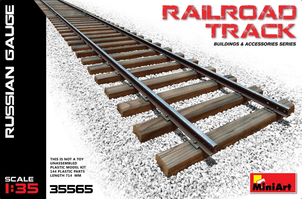 35565  наборы для диорам  RAILROAD TRACK RUSSIAN GAUGE  (1:35)