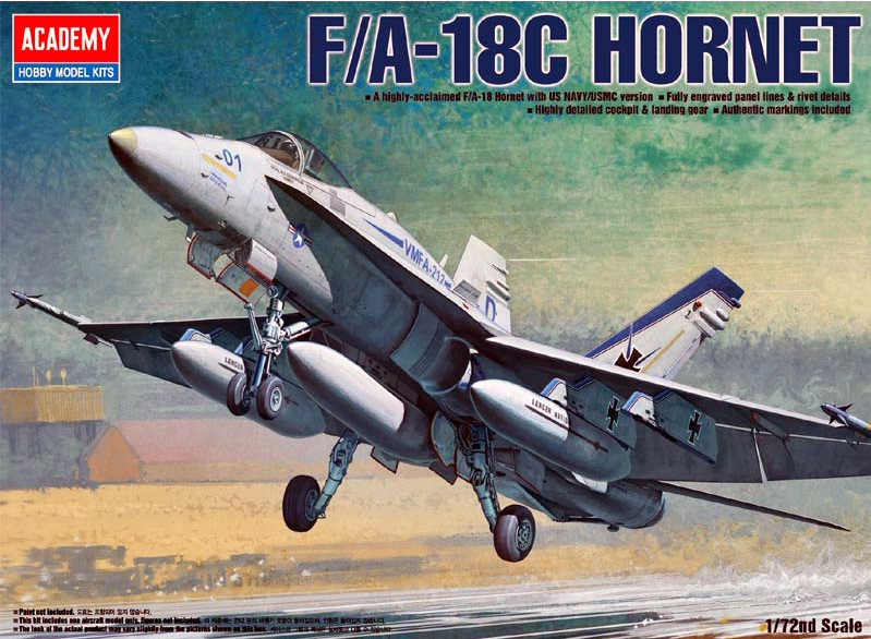 12411  авиация  F/A-18C "Хорнет" (1:72)