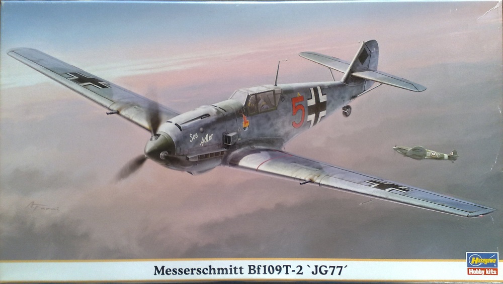 09861  авиация  Messerschmitt Bf109T-2 'JG77'  (1:48)
