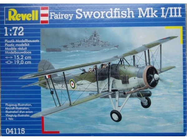 04115  авиация  Fairey Swordfish  (1:72)