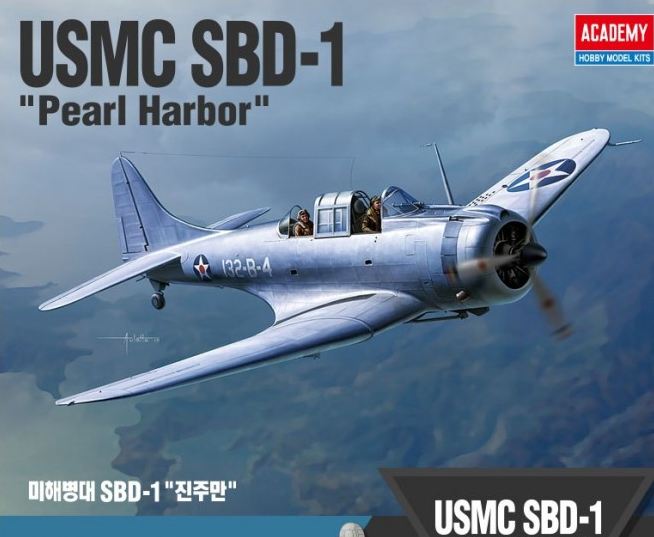 12331  авиация  USMC SBD-1 Dauntless "Pearl Harbor"  (1:48)