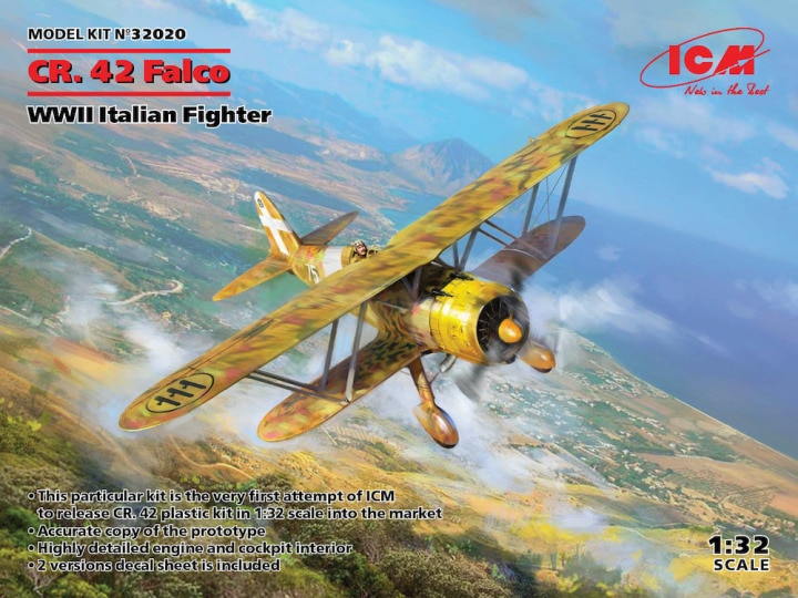 32020  авиация  Fiat CR.42 Falco  (1:32)
