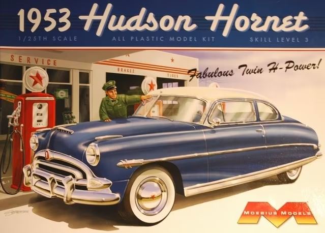 1200  автомобили и мотоциклы  1953 Hudson Hornet  (1:25)