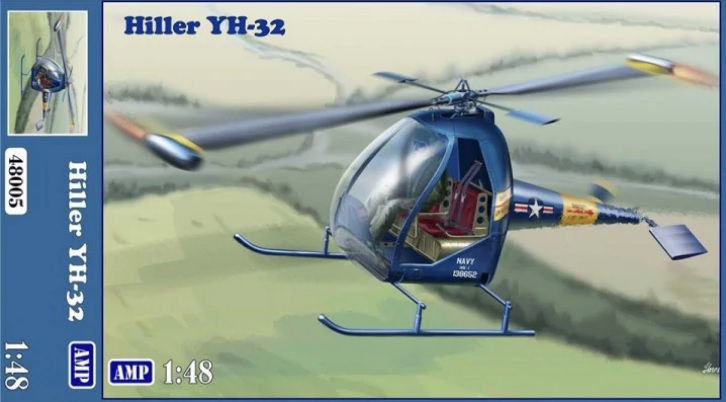 48005  авиация  Hiller YH-32  (1:48)