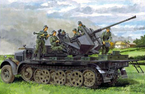 6541  техника и вооружение  Sd.Kfz. 7/2 3,7cm Flak 36 (1:35)