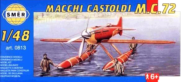 0813  авиация  Macchi M.C. 72 (1:48)