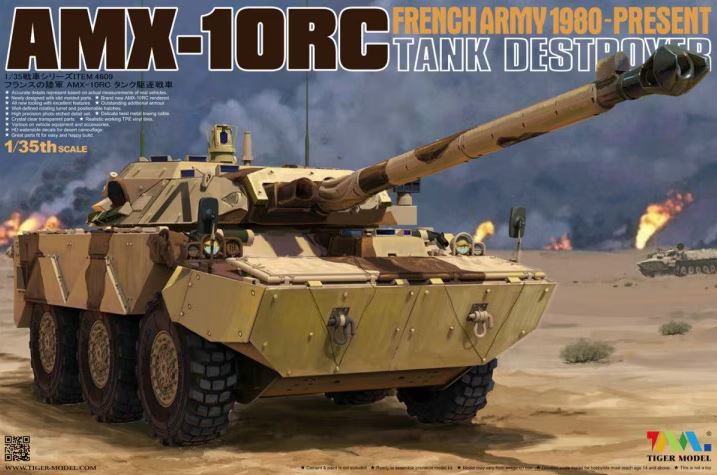 4609  техника и вооружение  AMX-10RC Tank Destroyer French Army 1980-Present  (1:35)