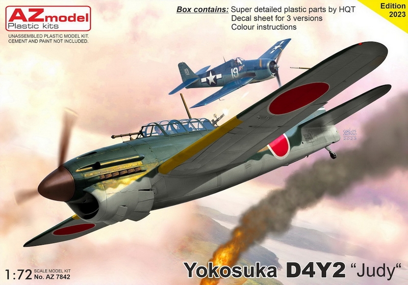 AZ7842  авиация  Yokosuka D4Y2 Judy  (1:72)