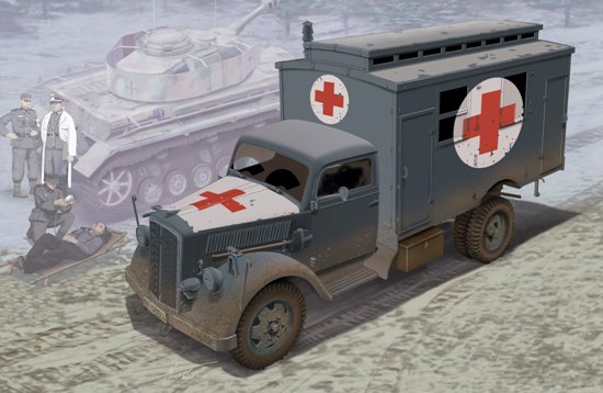 6790  техника и вооружение  German Ambulance Truck  (1:35)